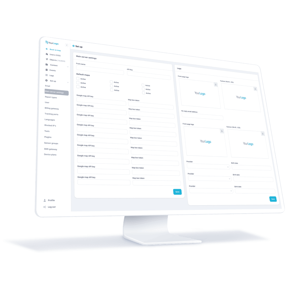 Branded GPS tracking software