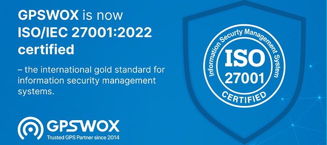 GPSWOX Achieves ISO/IEC 27001:2022 Certification